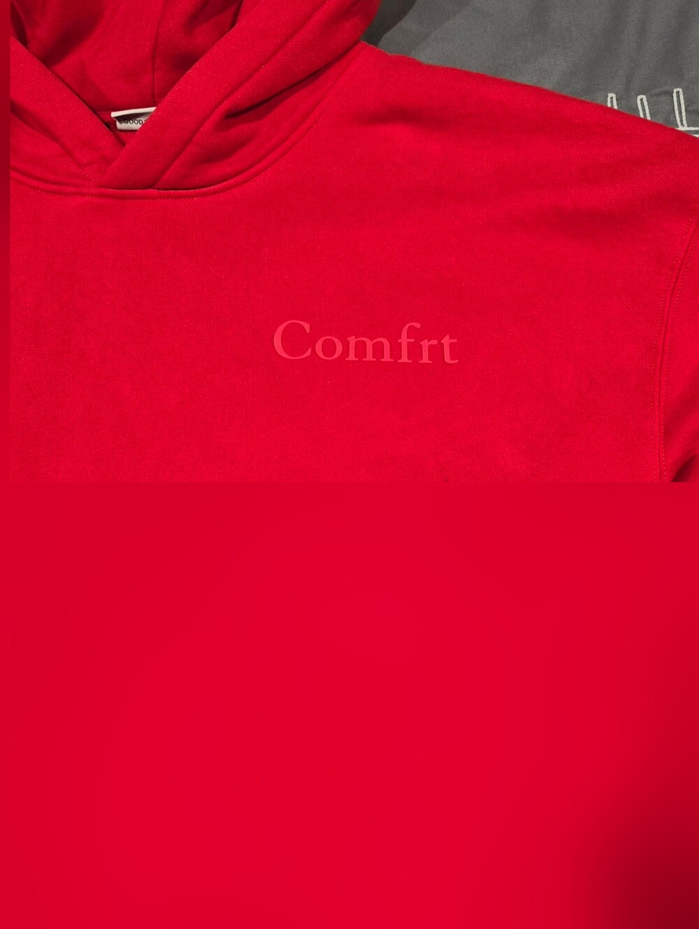 Comfrt Unisex Hoodie In Red Size Medium - Picture 3 of 7